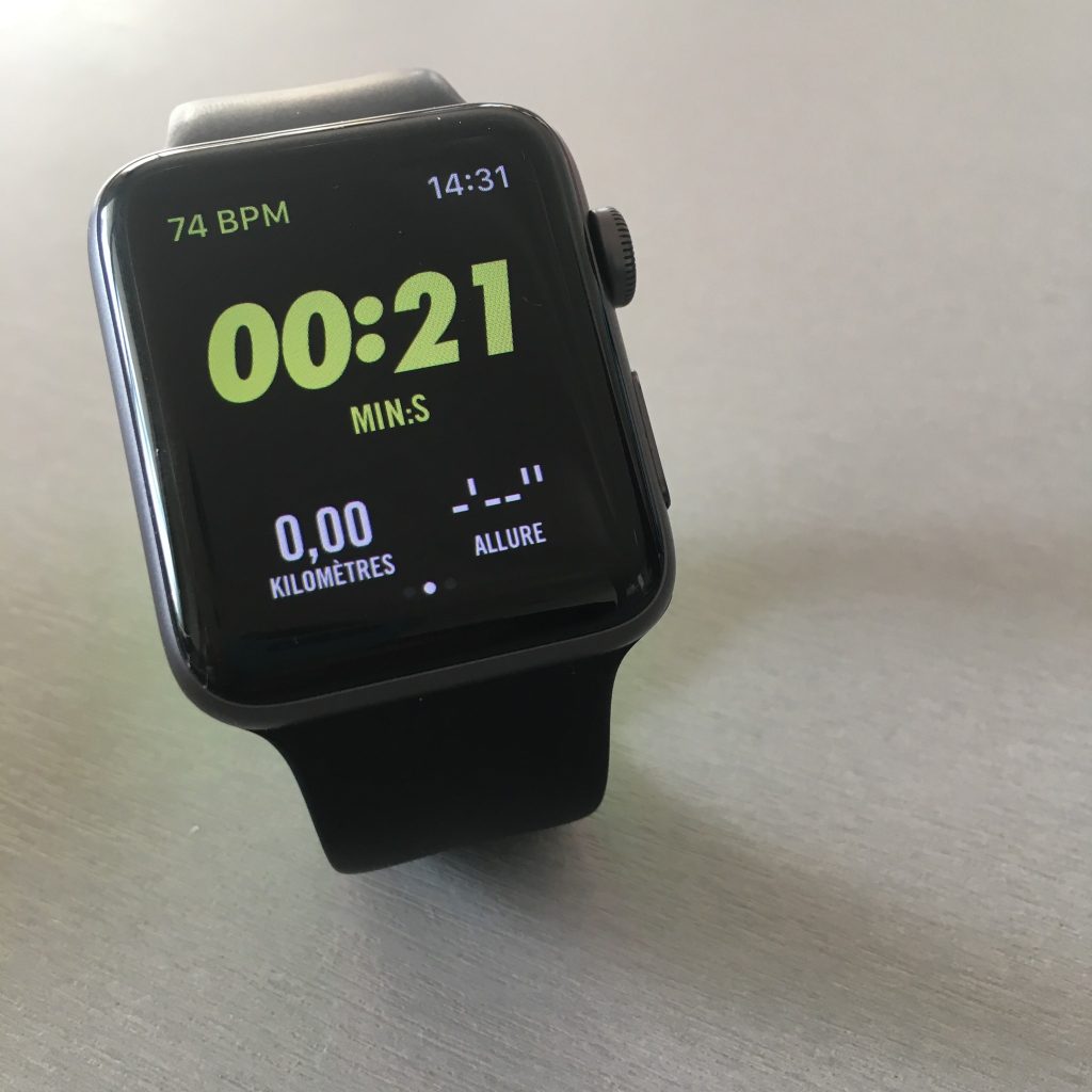 Le chrono Nike+ sur l'Apple Watch Série 2