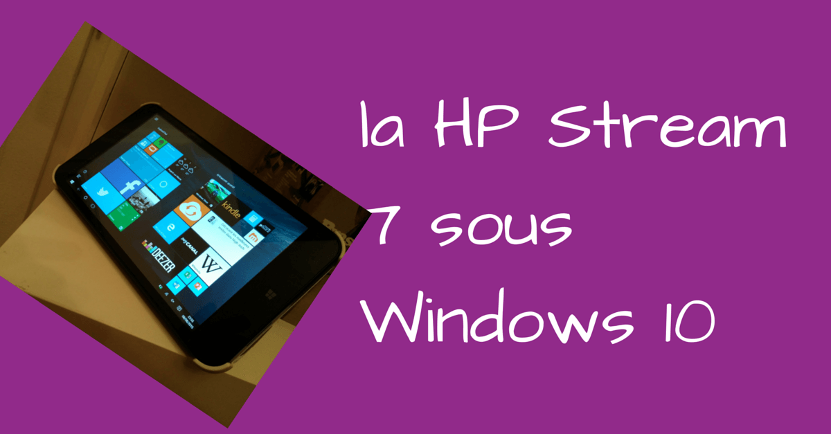 hp stream Windows 10